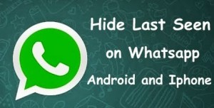 Hide last seen in whatsapp