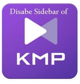 Disable KM Player Sidebar with Ads in Windows