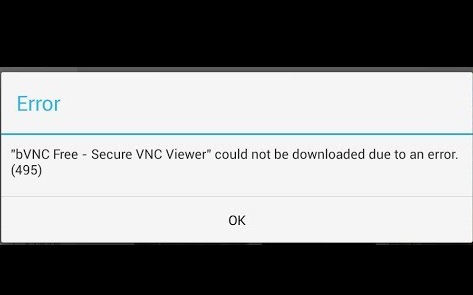 Error 495 In Android When Downloading Apps